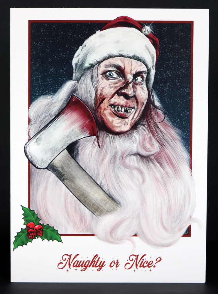 Psycho Santa Christmas Card